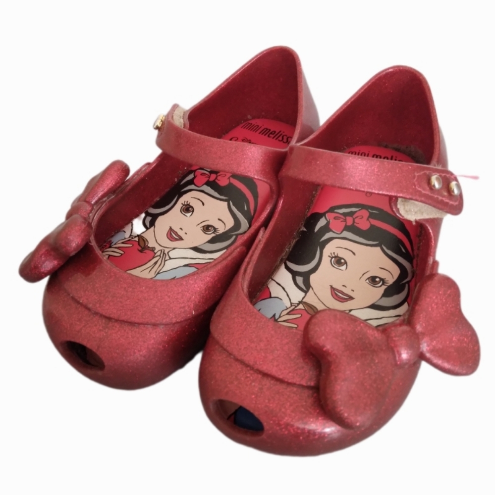 Mini Melissa Red Glitter Kids Shoes